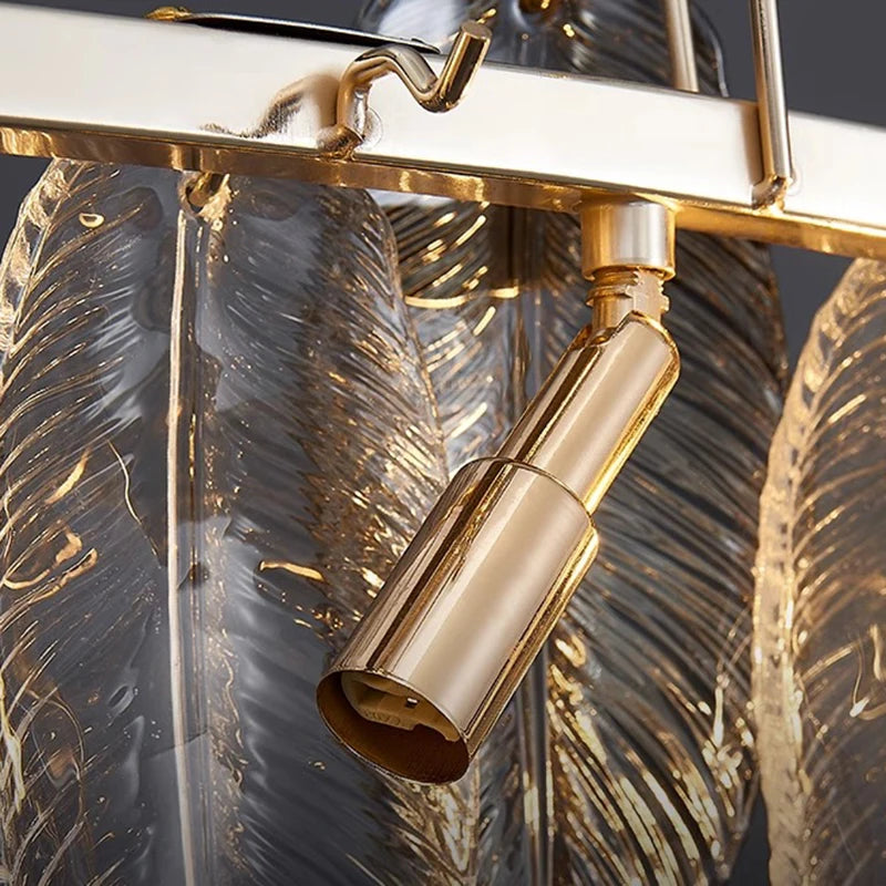 Lustre design arrondi à LED luxe - vue 6 sur 8