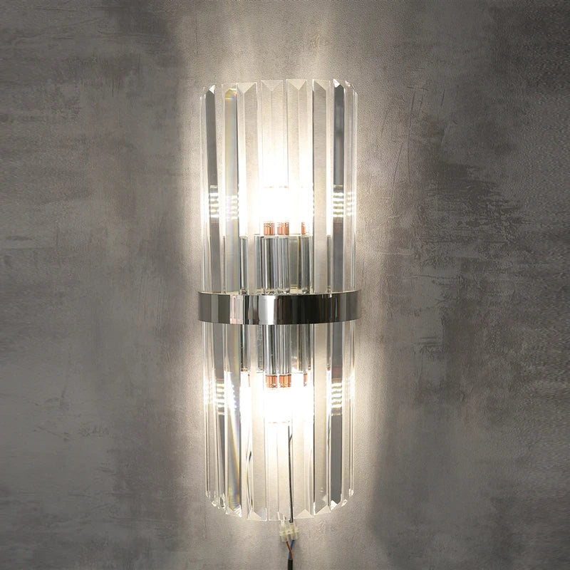 applique murale luxueuse en cristal pour décoration intérieure - vue 3 sur 8