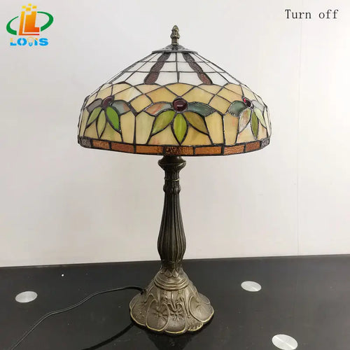 lampe à poser design style tiffany pour lecture et protection des yeux - vue 7 sur 6