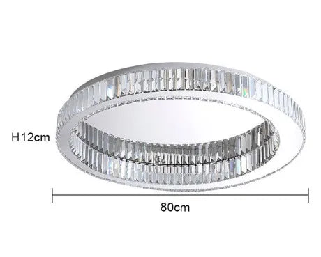 plafonnier circulaire en cristal moderne pour décoration intérieure - vue 10 sur 15