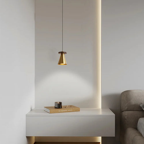 suspension moderne en cuivre noir et or pour intérieur - vue 3 sur 12