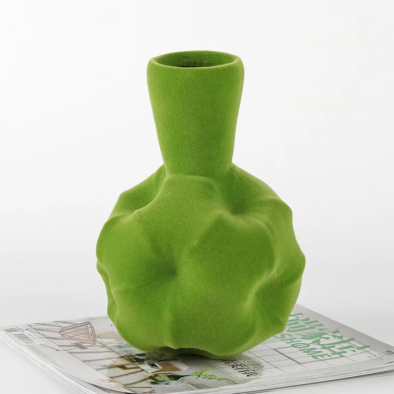vase en résine flocage abstrait pour décoration artisanale - vue 4 sur 6
