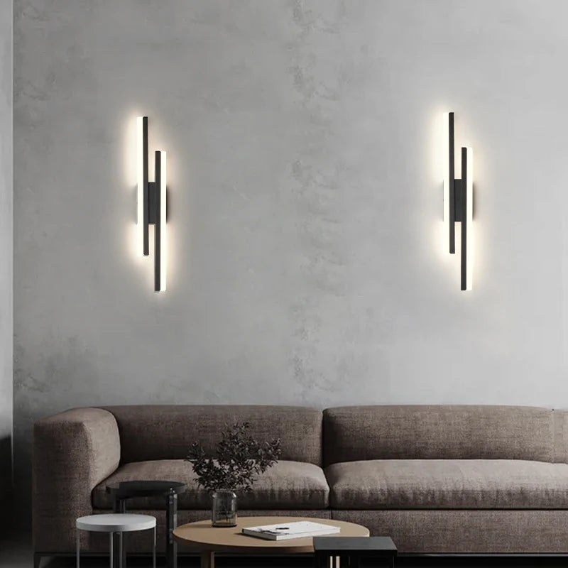 applique murale longue bande design simple moderne nordique - vue 6 sur 10