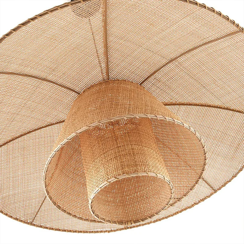 suspension en rotin style japonais pour ambiance zen - vue 3 sur 9
