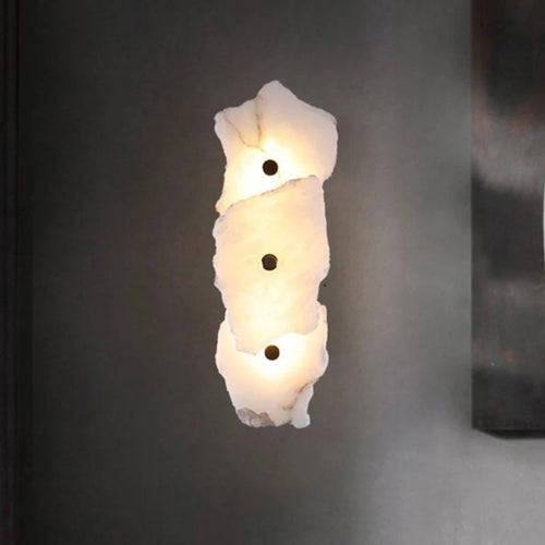 applique murale led créative feuilles de marbre pour hôtel de luxe - vue 3 sur 11