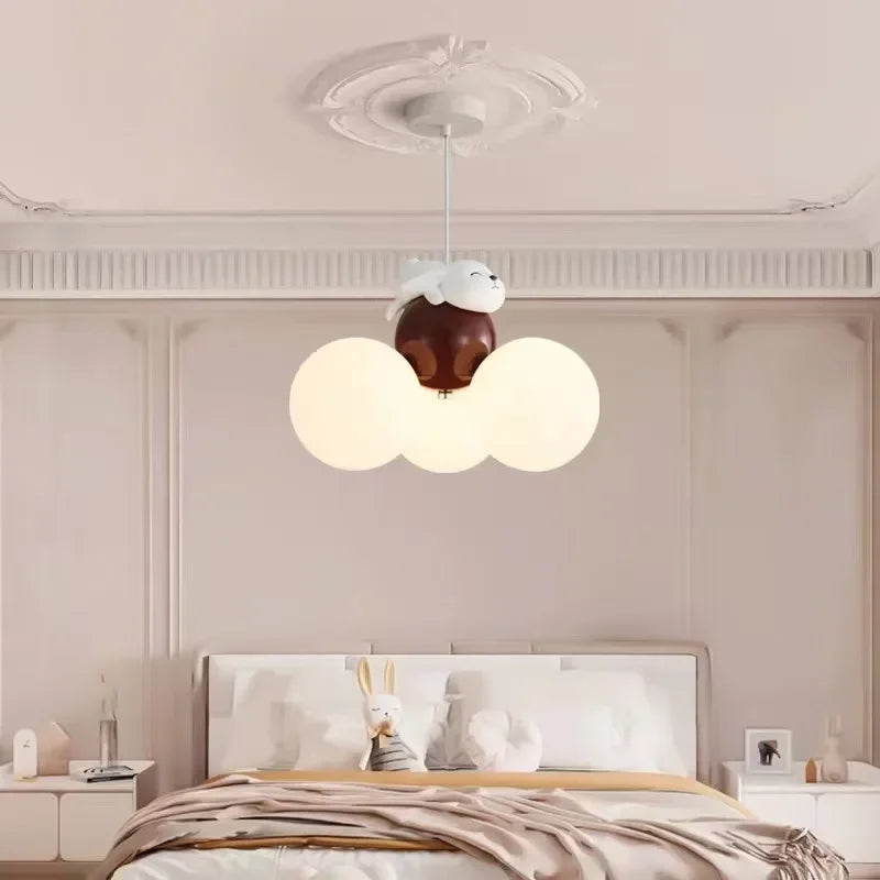 lustre créatif dessin animé ours ballon pour enfants - vue 3 sur 16