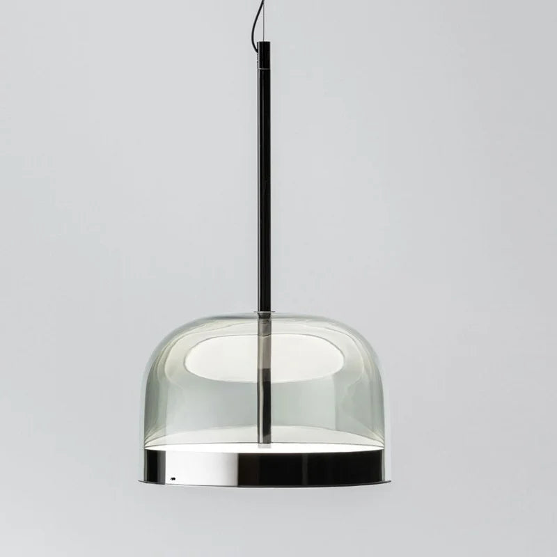 suspension en verre design nordique luminaire moderne à LED - vue 3 sur 9