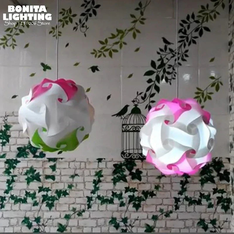 lustre hortensia à assembler pour une ambiance artistique moderne - vue 4 sur 22