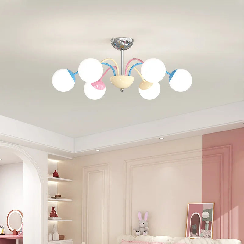 lustre bulle coloré moderne pour intérieur suspendu - vue 3 sur 8
