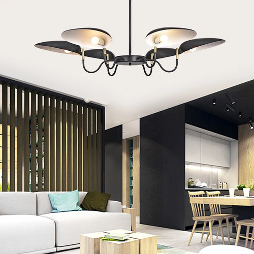 lustre postmoderne nordique à 6 têtes design contemporain pour intérieur - vue 2 sur 7