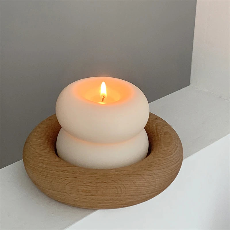 bougies d'aromathérapie créatives en forme de beignets décoratives - vue 4 sur 10