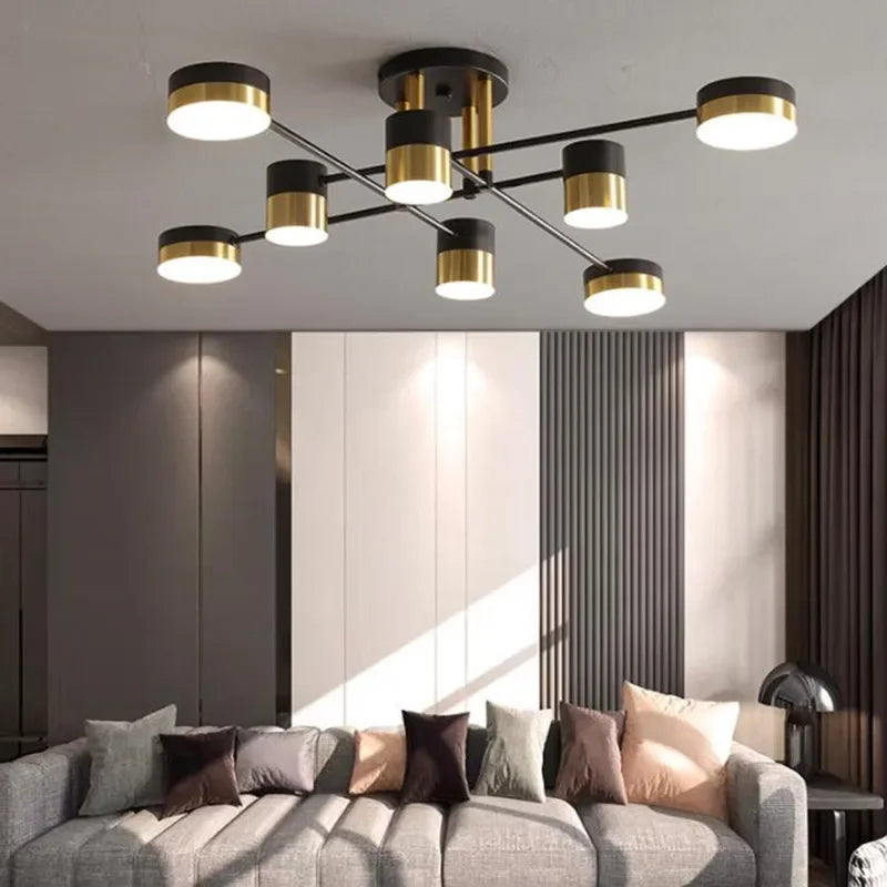 lustre led en métal moderne pour décoration intérieure - vue 5 sur 10