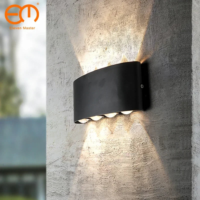 applique murale led extérieur étanche aluminium haut bas zbw0010 - vue 1 sur 15