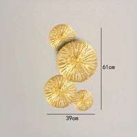applique murale led dorée design moderne pour décoration intérieure