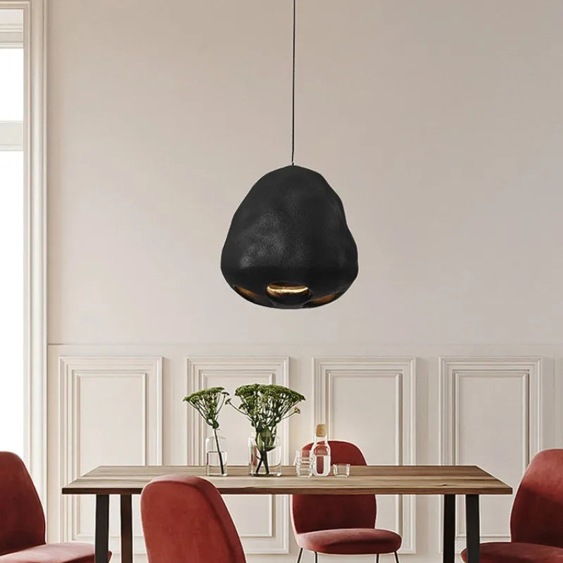 lustre led de style wabi sabi nordique créatif personnalisé - vue 4 sur 9