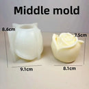 moule en silicone 3d bouquet de roses pour bougie