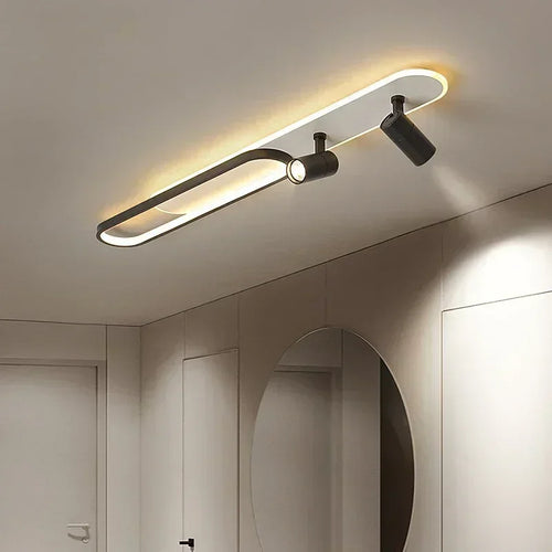 plafonnier moderne à leds avec projecteur pour décoration maison - vue 4 sur 26