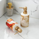 distributeur de savon doré créatif pour salle de bain