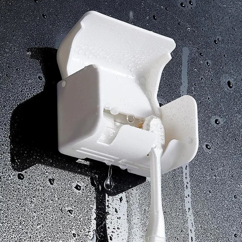 support mural pour brosse à dents et dentifrice sans perçage - vue 3 sur 8