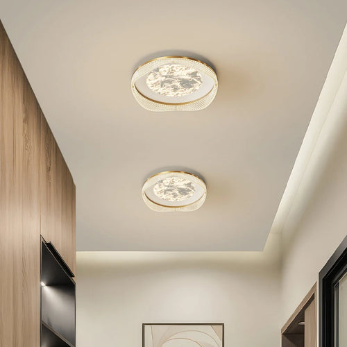 plafonnier moderne en laiton design créatif minimaliste pour intérieur - vue 5 sur 26