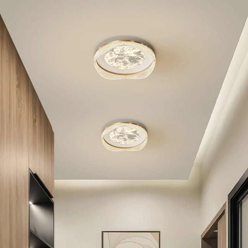 plafonnier moderne en laiton design créatif minimaliste pour intérieur - vue 4 sur 26