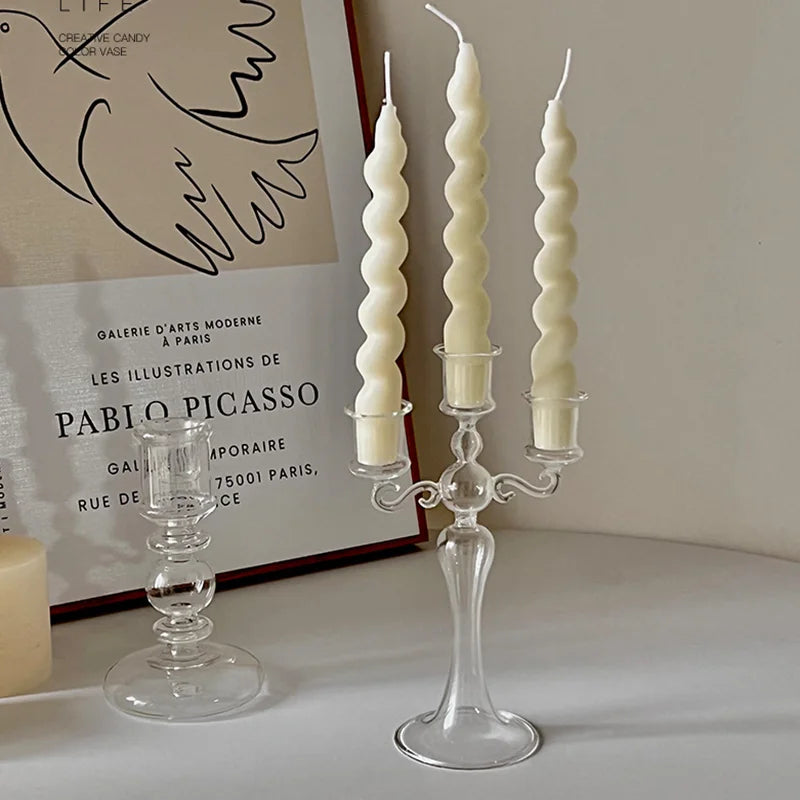 bougeoir rétro trois têtes pour décorations variées - vue 3 sur 9