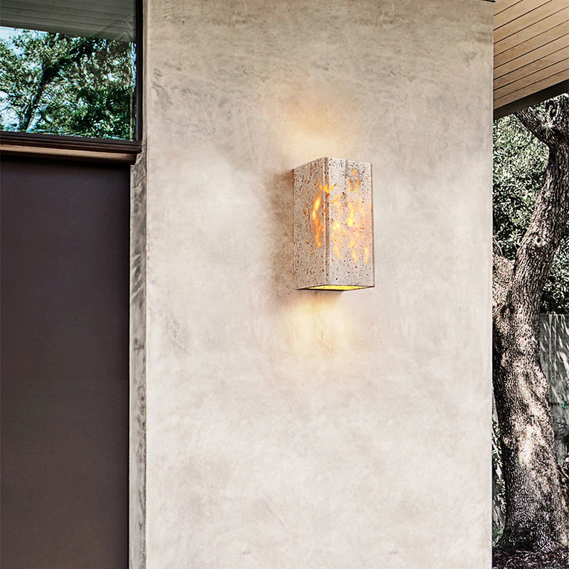 Applique murale led étanche style japonais pour extérieur villa - vue 3 sur 8