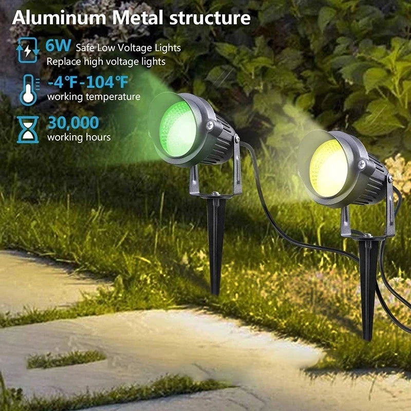 spot extérieur bluetooth étanche contrôlable via app pour jardin - vue 3 sur 6
