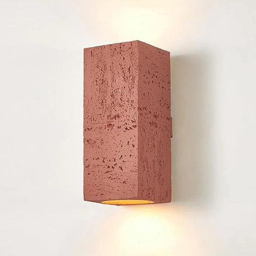 Applique Led Wabi-sabi carrée en ciment nordique - vue 11 sur 11