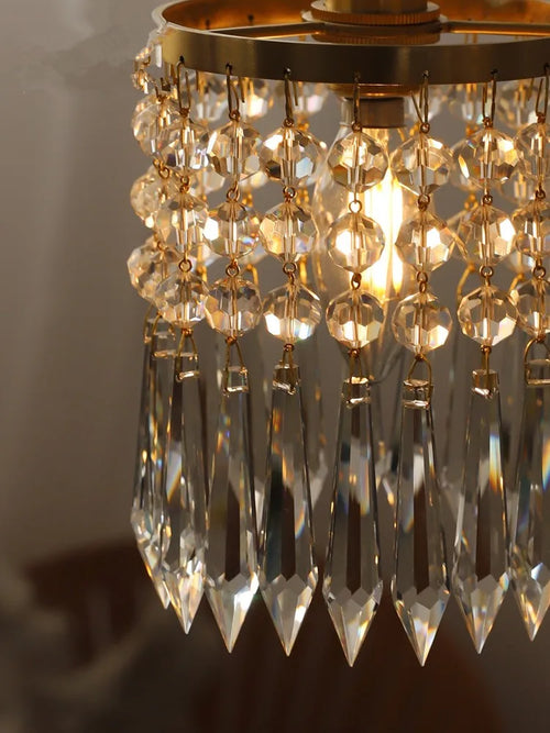 lustre romantique en cristal pour décoration intérieure élégante - vue 5 sur 7