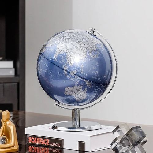 globe terrestre rétro anglais décoration éducative pour enfants et bureau - vue 2 sur 9