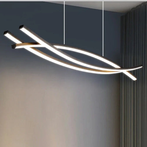 plafonnier led suspendu design moderne et simple décoratif - vue 2 sur 8