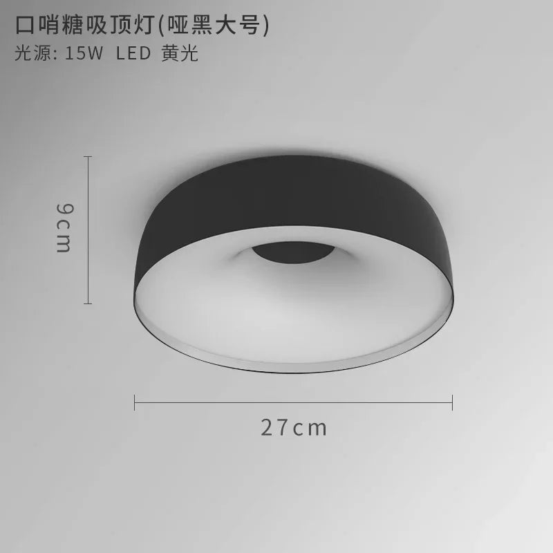 plafonnier nordique led pour éclairage intérieur moderne - vue 11 sur 15