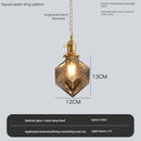 lustre vintage edison avec ombre en verre cristal pour bar loft