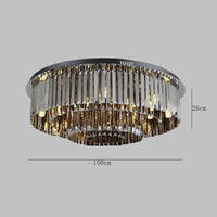 plafonnier led moderne de luxe en cristal décoration maison