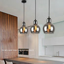 suspension led en verre nordique pour éclairage de table