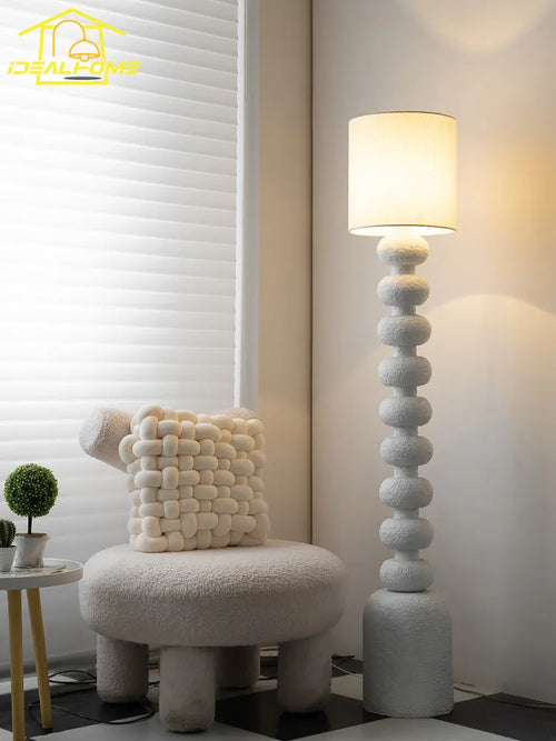 Lampadaire minimaliste wabi-sabi LED E27 - vue 4 sur 6