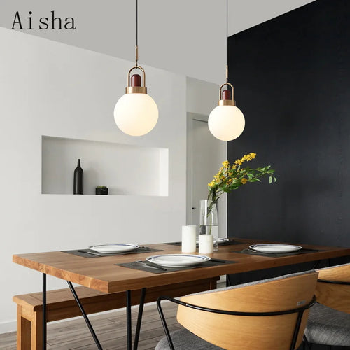suspension en verre chinois pour bar et restaurant décoratif - vue 3 sur 11