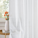 Voilage imitation lin sur mesure extra long salon