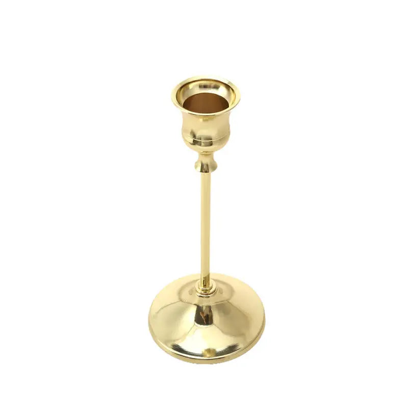 kit de bougeoirs en laiton doré pour décorations festives - vue 12 sur 26