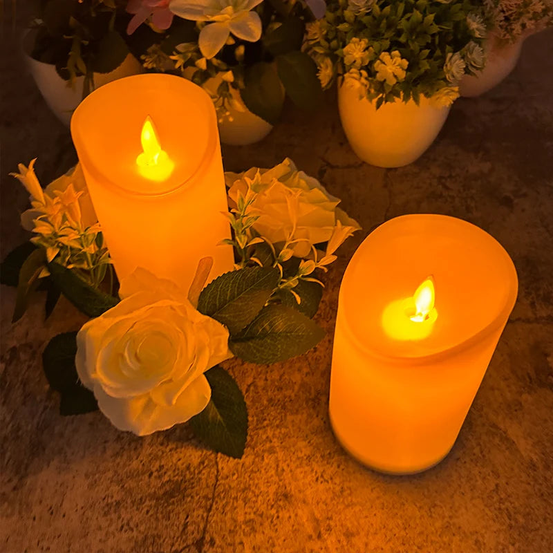 bougie à led décorative pour mariage et anniversaire - vue 3 sur 17
