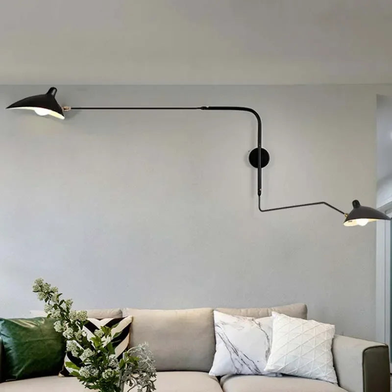 applique murale led réglable design moderne style nordique - vue 10 sur 10