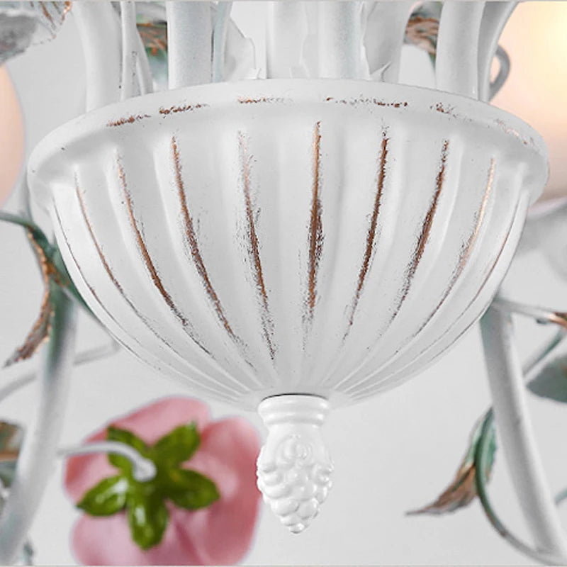 lustre romantique nordique fleurs et herbes méditerranée princesse - vue 7 sur 12
