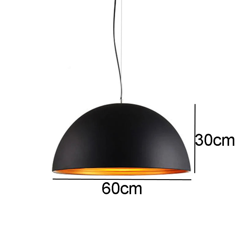 Suspension moderne demi-boule double couche - vue 11 sur 14