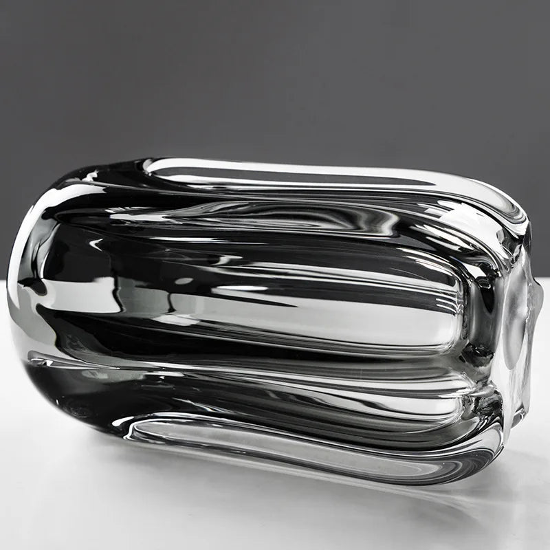 vase en verre épais pour terrarium et décoration florale - vue 3 sur 9