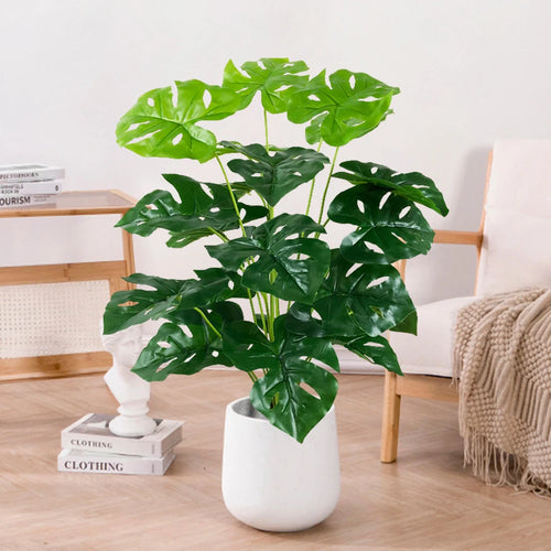 palmier tropical artificiel avec feuilles de bananier pour décoration intérieure - vue 2 sur 9