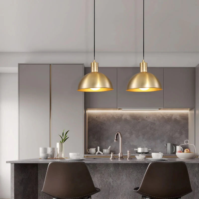 Nordique E27 led lumières or lustres modernes pour chambre cuisine salon loft lampe suspendue étude décoration de la maison luminaire - vue 5 sur 12