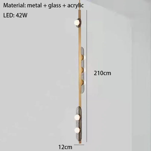 lustre led art déco style 	 suspension