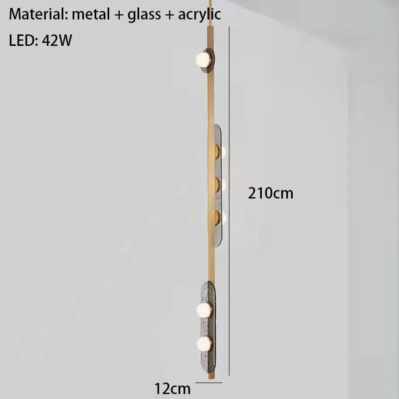 lustre led art déco style 	 suspension