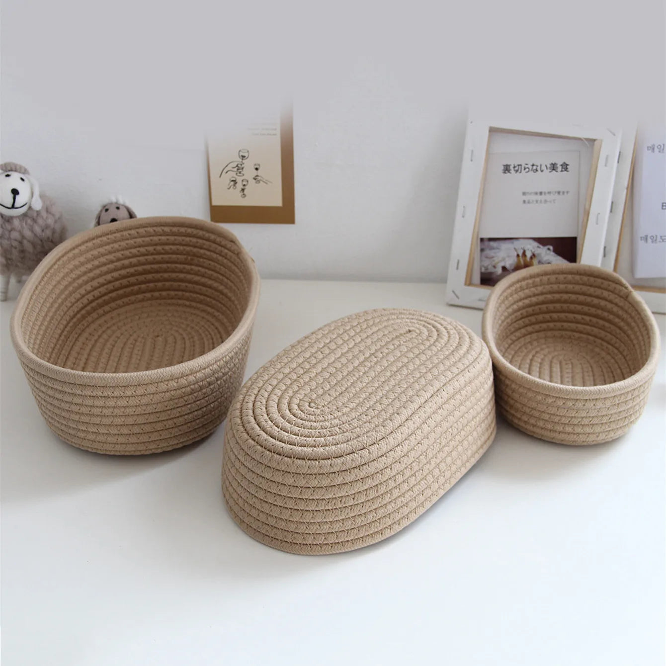 paniers de rangement multifonctionnels pour bureau et jouets enfants - vue 3 sur 10